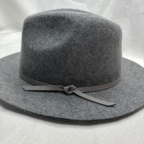 Revolve House of Harlow Hat Fedora Women\'s Gray‎ Wool Felt Adjustable Boho Chic main image 7